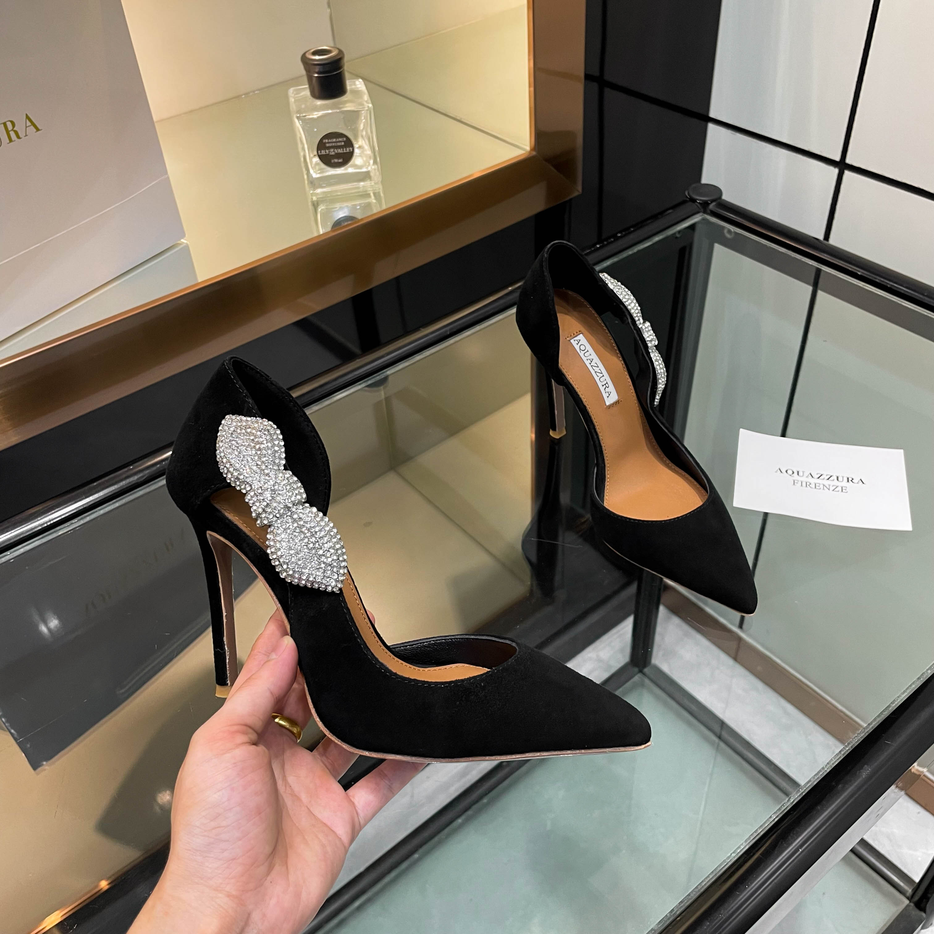 [Aquazzura] 2024 High-Quality One-Shoe-Shoe Collection with Sparkling Details