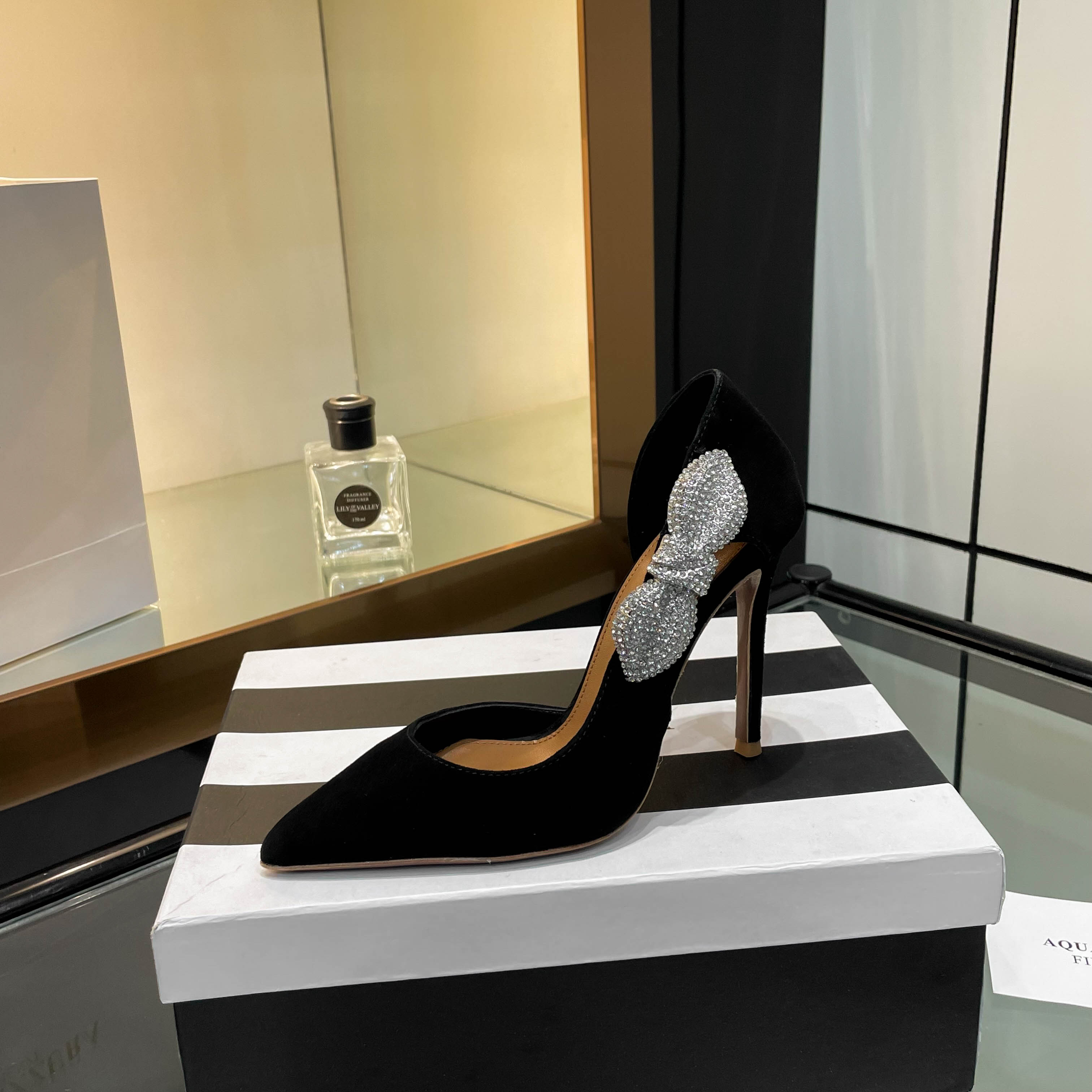 [Aquazzura] 2024 High-Quality One-Shoe-Shoe Collection with Sparkling Details - 图片 8