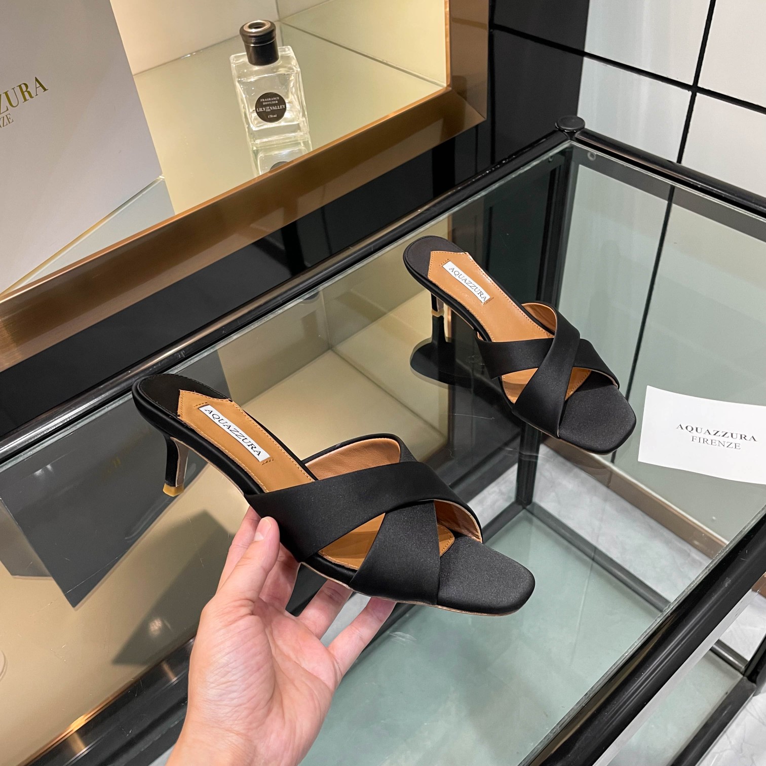 [Aquazzura] Stylish Cross-Laced Slippers for Comfortable Walking - 图片 2