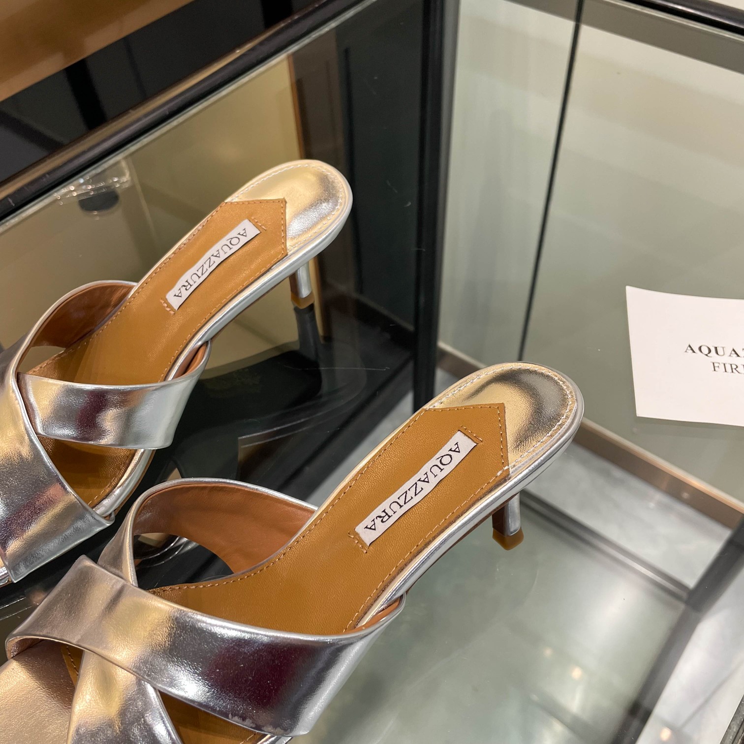 [Aquazzura] New Cross-Laced Slippers for Comfortable Walking, Silk & Italian Leather, $675 - 图片 7