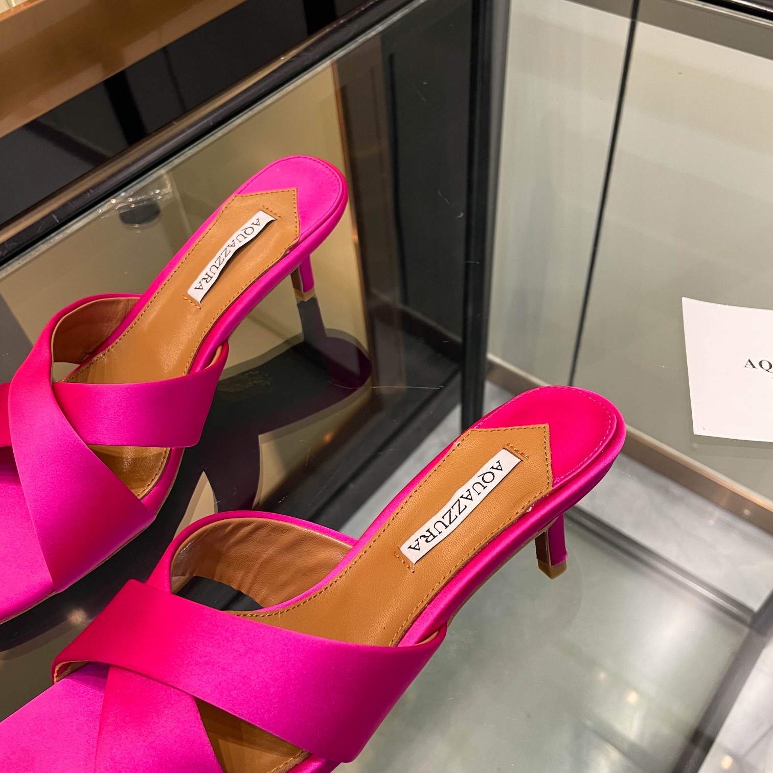 [Aquazzura] Cross-laced Silk Slippers for Comfortable Walking, Prototype Development - 图片 5