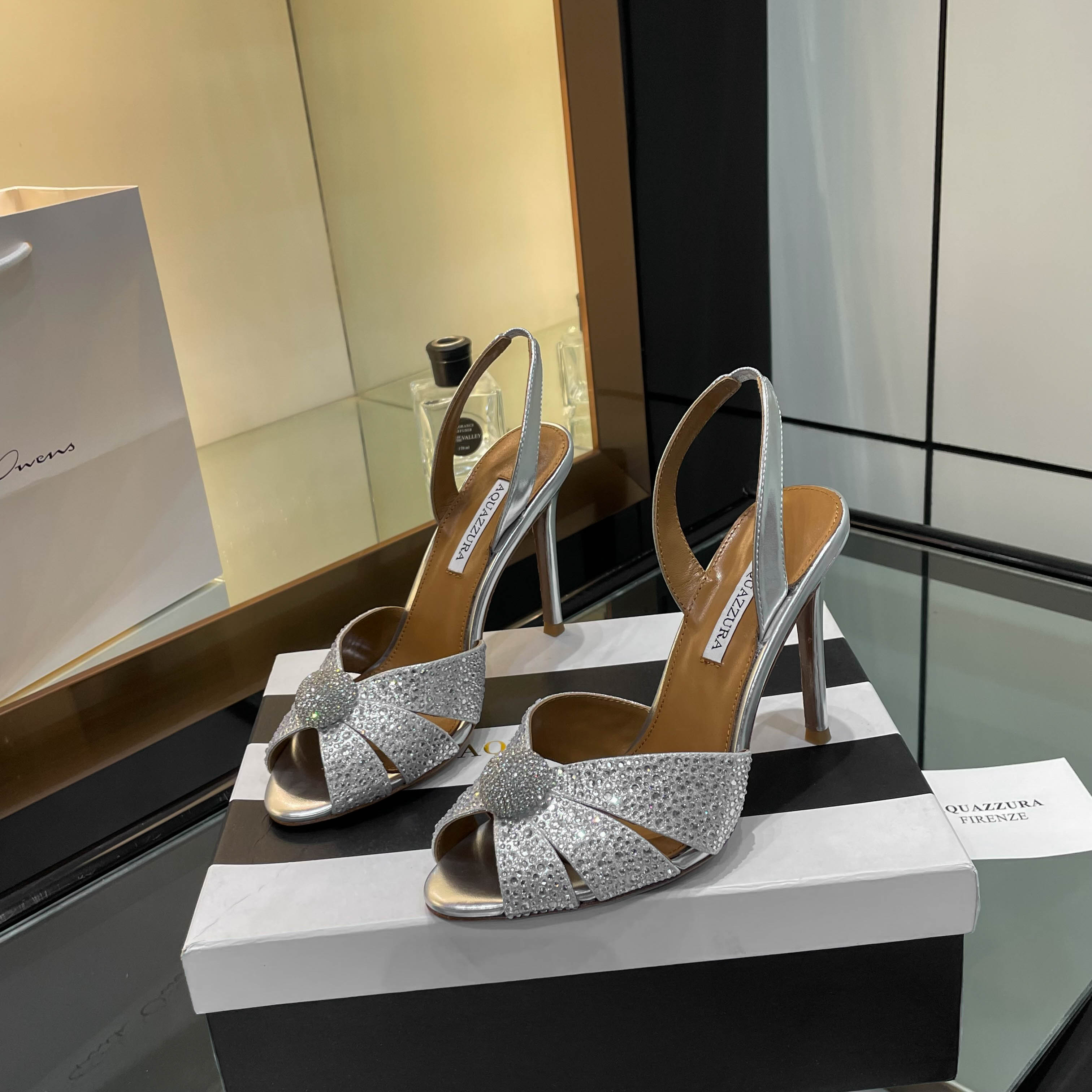 Aquazzura Zenium 205 High-Heavy-Drilling Sandals: Bright, Stylish, and Unique - 图片 9