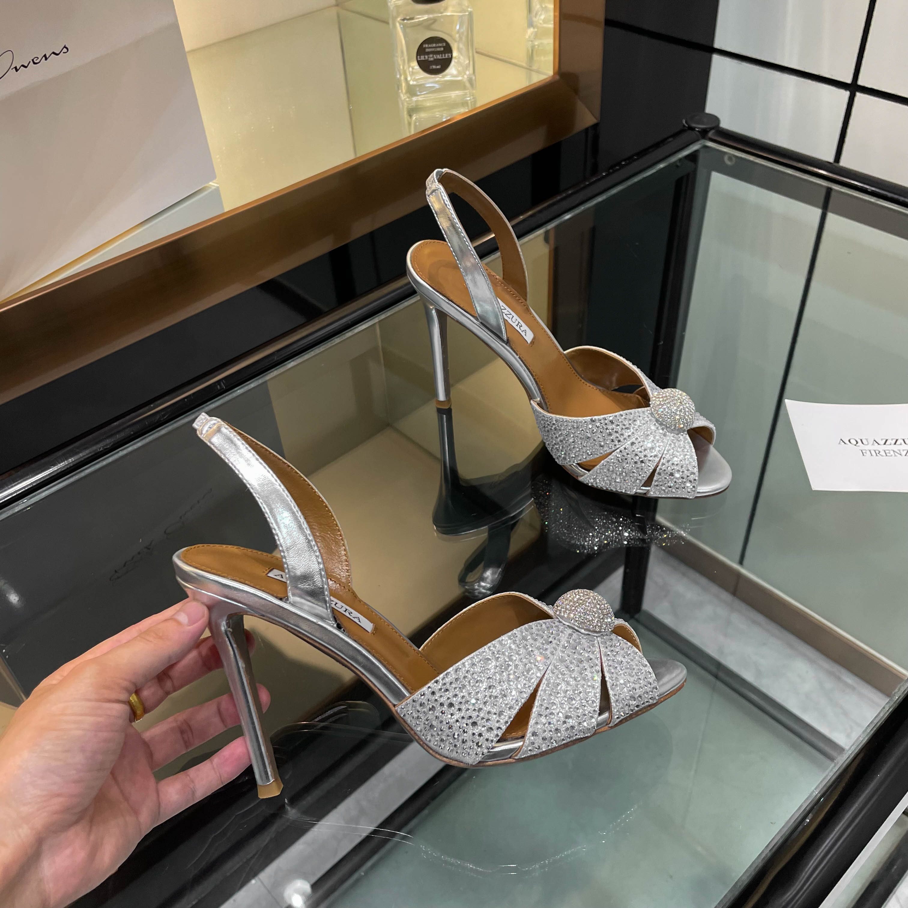 Aquazzura Zenium 205 High-Heavy-Drilling Sandals: Bright, Stylish, and Unique - 图片 5