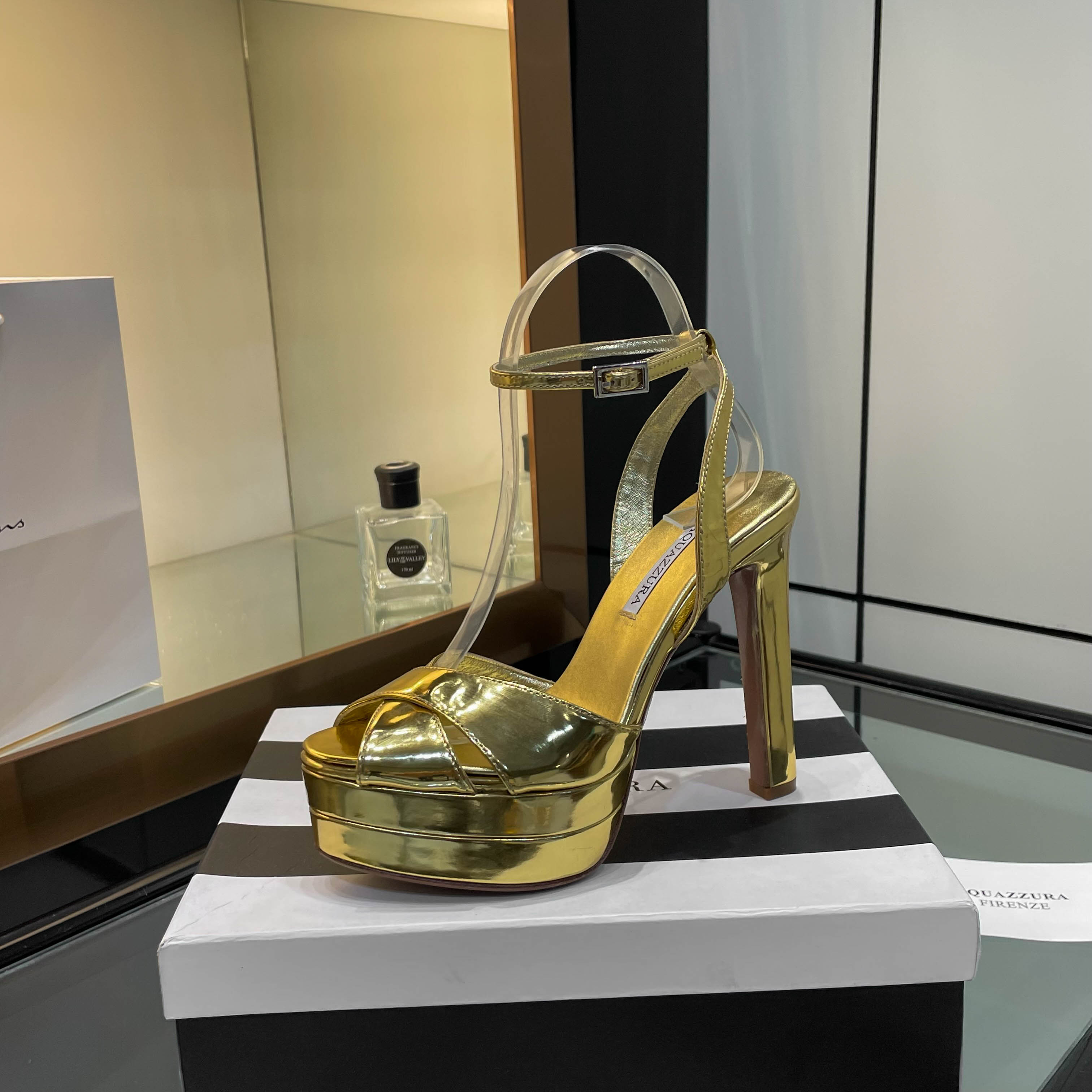 Aquazzura Gold Platform Heels - Luxurious Design, Italian Leather Sole 5 a1751989583594 5517