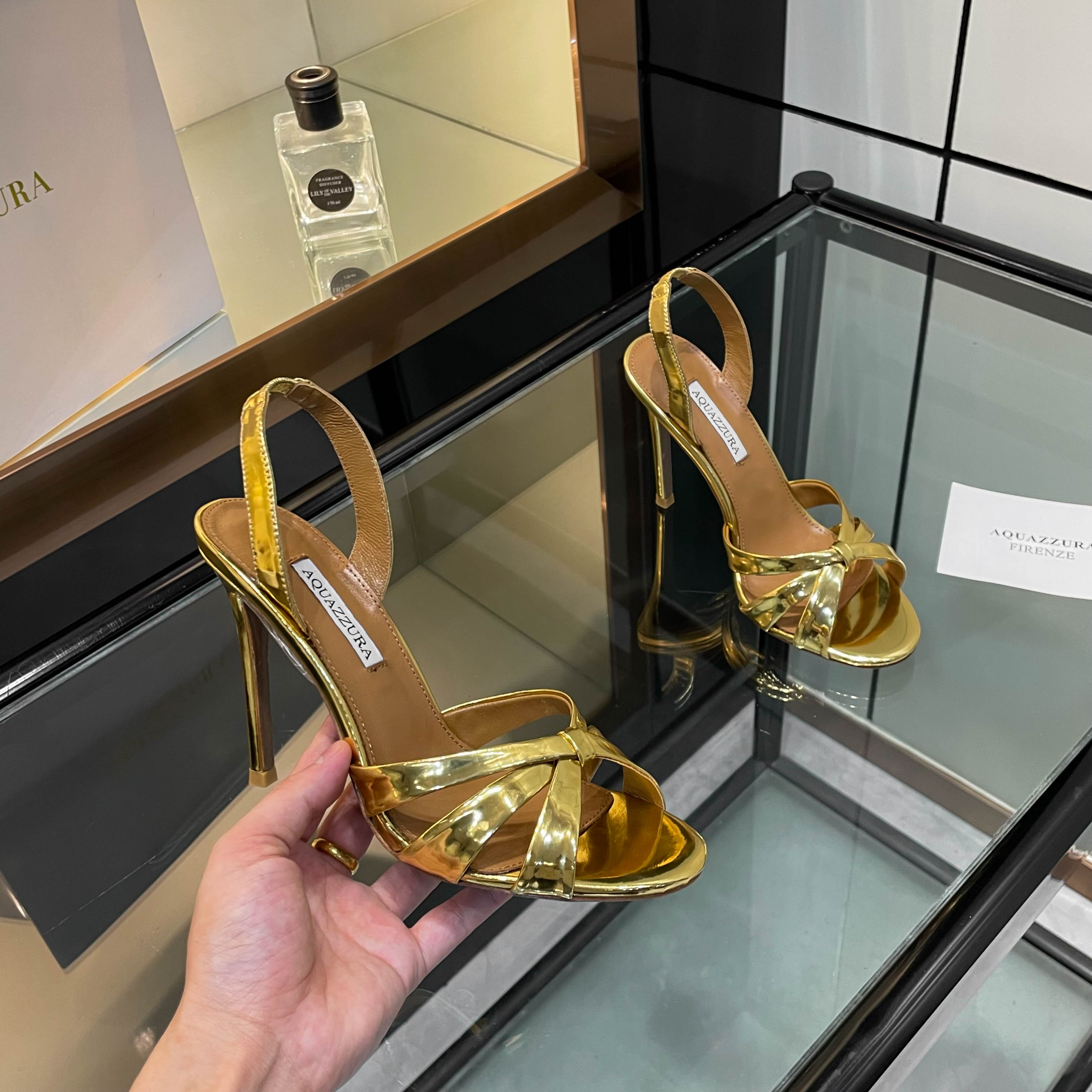 Aquazzura Top Version High Heel Sandals: Quality Substitution for Original Open-Set Design - 图片 1