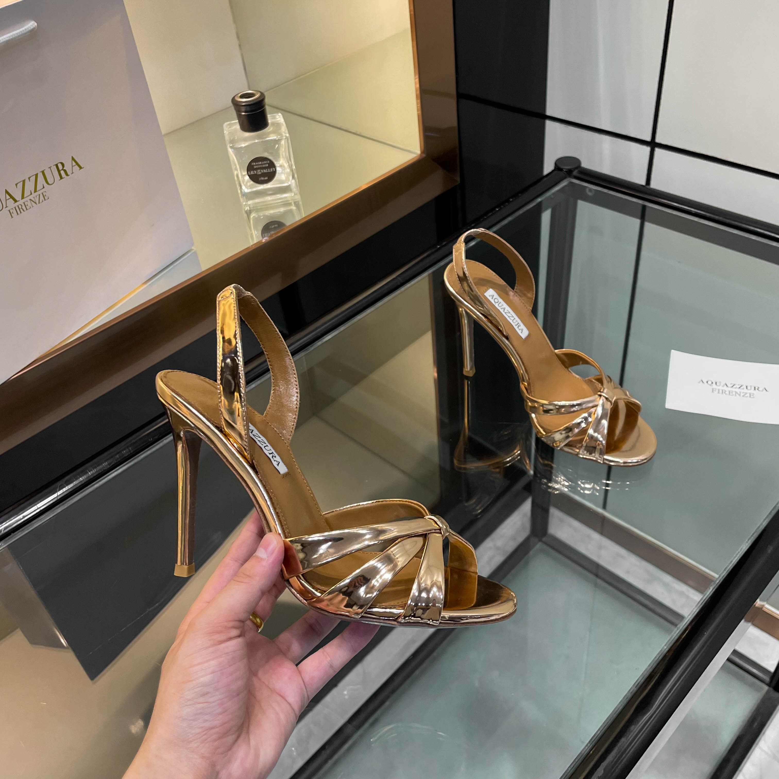 “Exclusive Aquazzura High-Heel Sandals: Top Quality, Custom Design, Italian Craftsmanship”