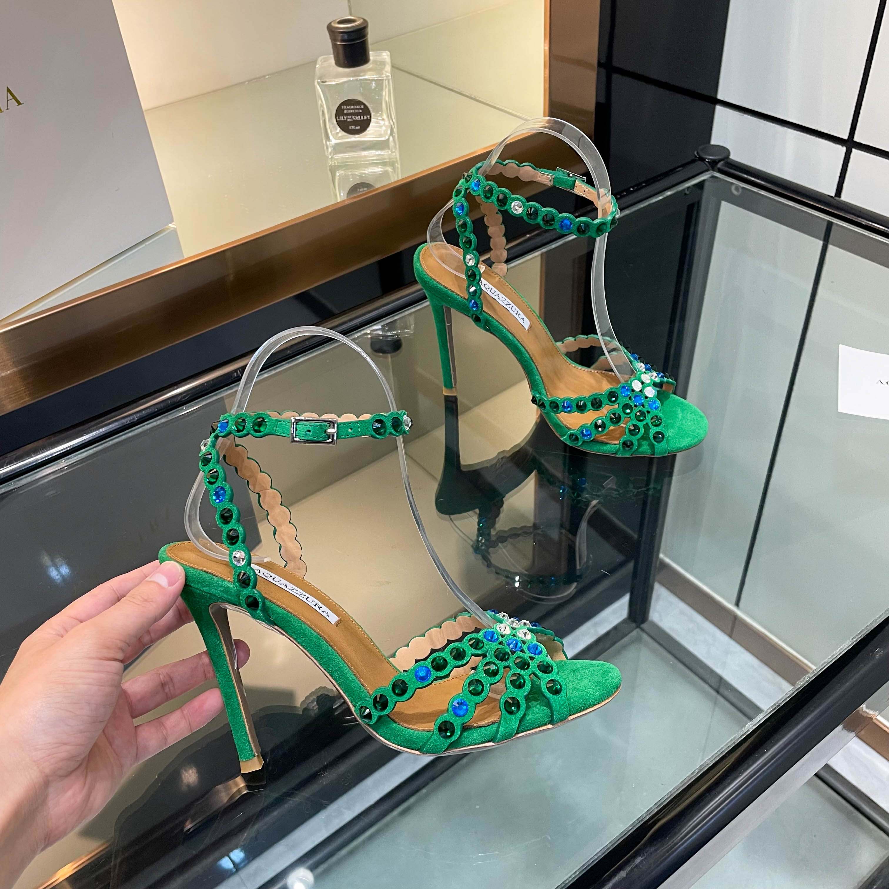 Женские босоножки Aquazzura на высоком каблуке