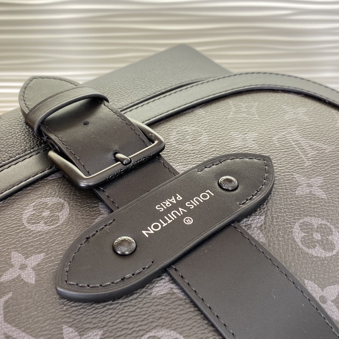 Louis Vuitton Saumur Monogram Eclipse crossbody shoulder