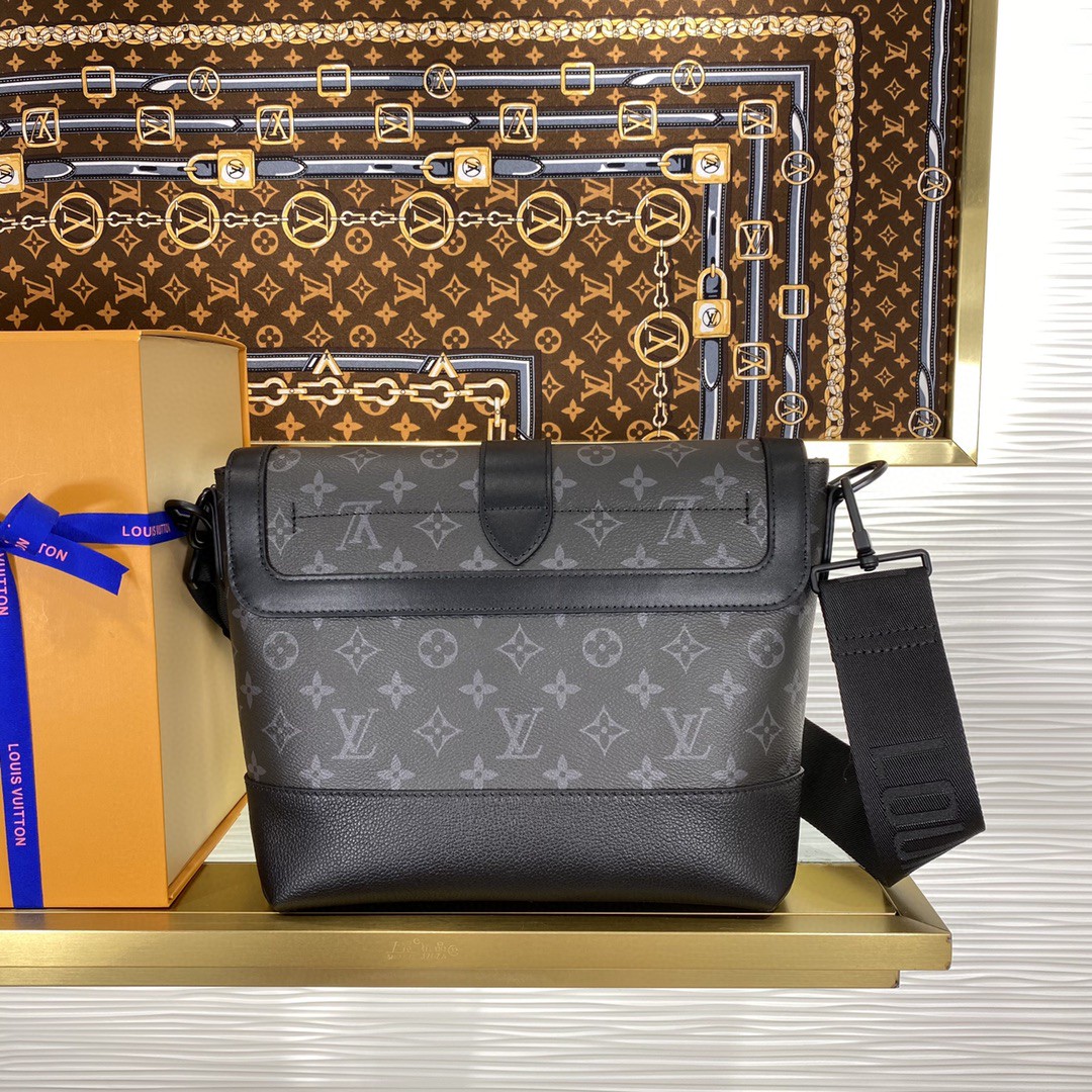Louis Vuitton Saumur Monogram Eclipse crossbody shoulder