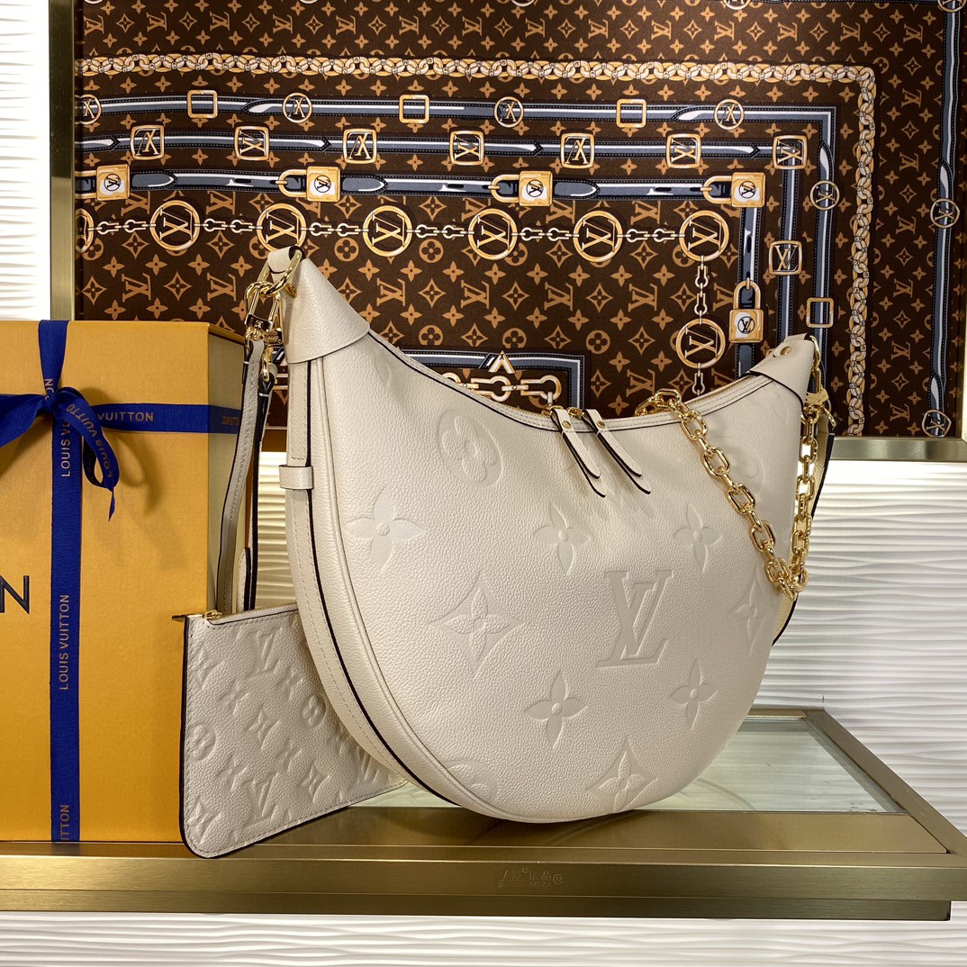 Louis Vuitton Loop Hobo Cream Monogram Empreinte shoulder everyday
