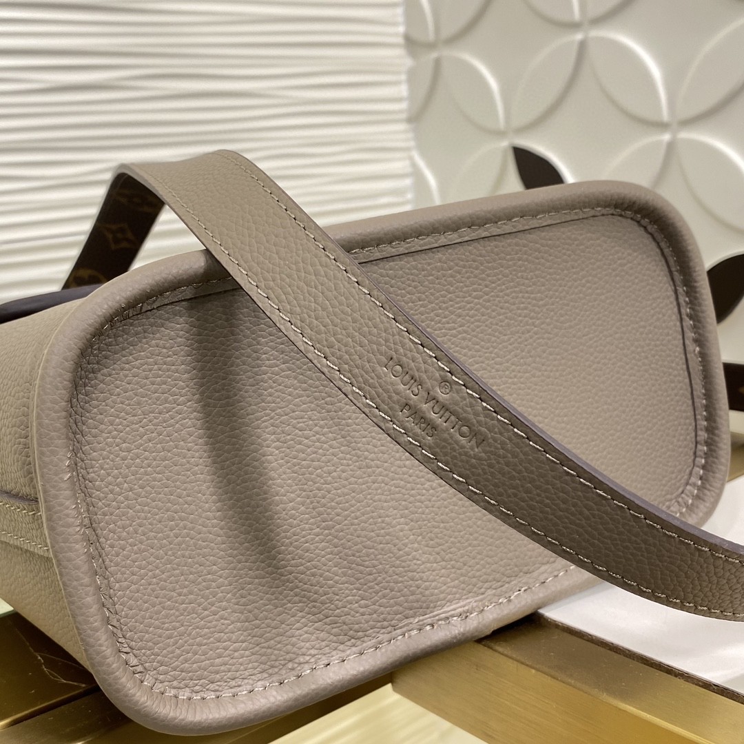 Louis Vuitton Neverfull Bandouli re Inside Out BB Taupe Greige leather BB crossbody shoulder