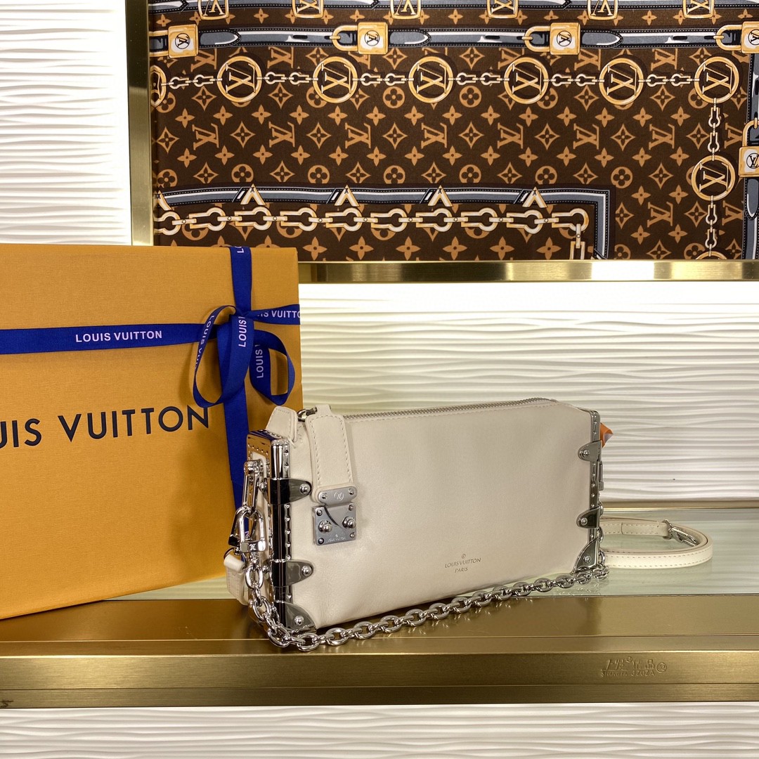 Louis Vuitton Slim Trunk Cream White crossbody everyday