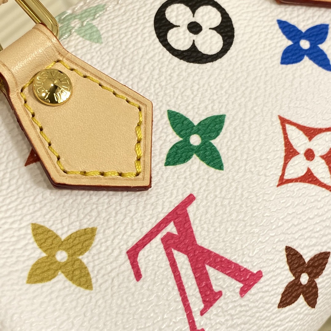 Louis Vuitton Nano Speedy White Multicolor Monogram nano crossbody everyday