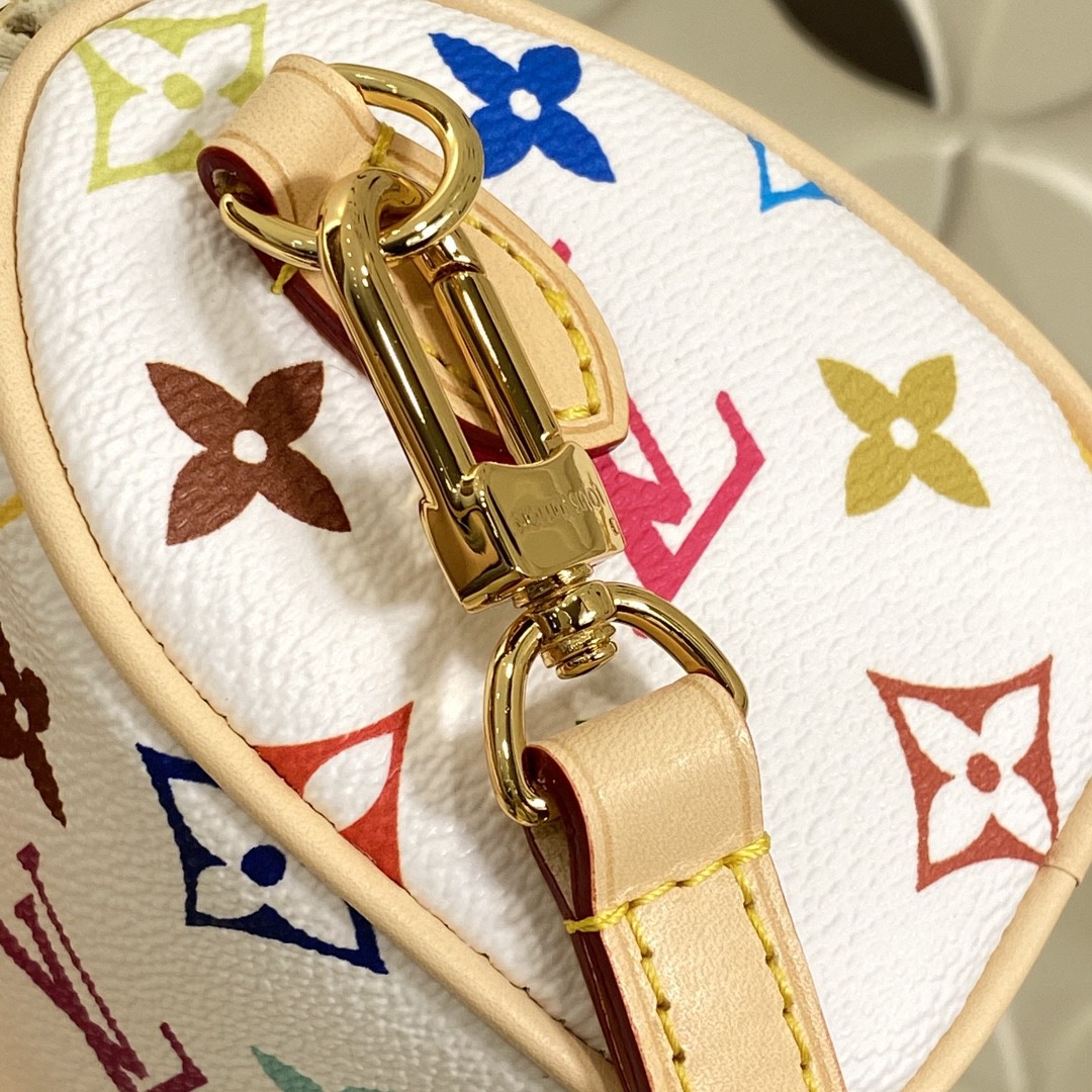 Louis Vuitton Nano Speedy White Multicolor Monogram nano crossbody everyday