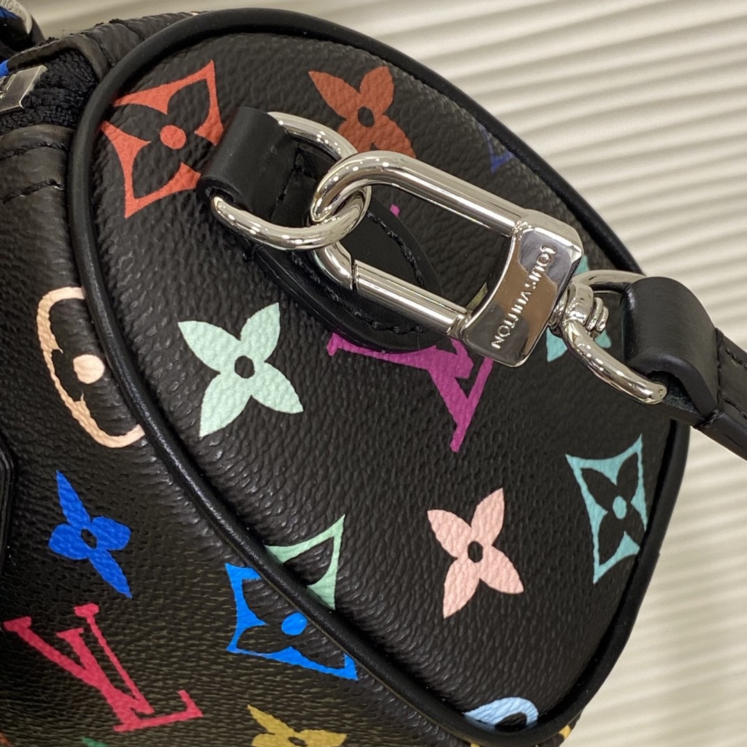 Louis Vuitton Nano Speedy Black Multicolor Monogram nano crossbody everyday