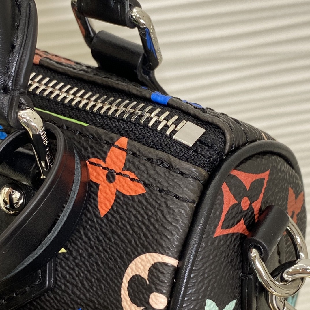 Louis Vuitton Nano Speedy Black Multicolor Monogram nano crossbody everyday