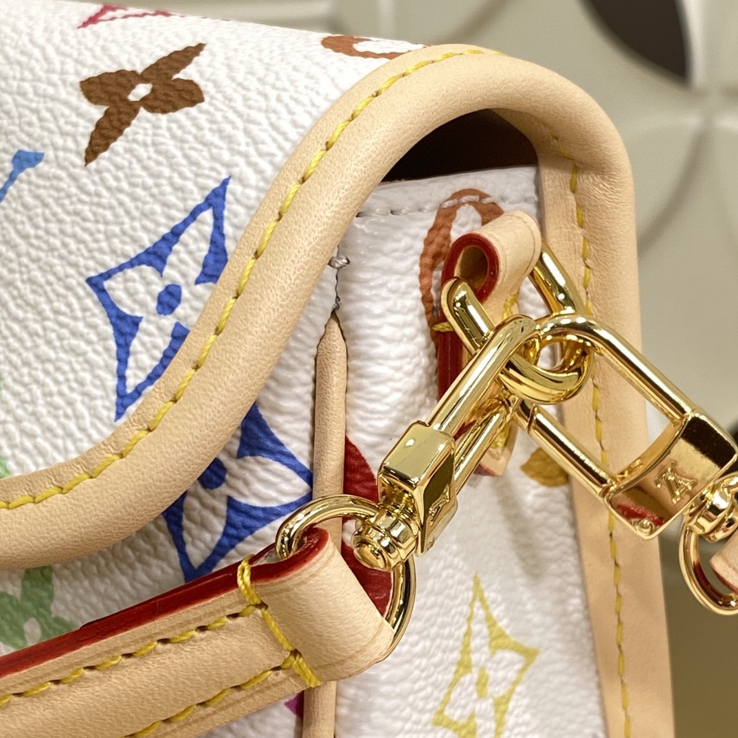 Louis Vuitton M14194 Monogram Multicolore White nano crossbody shoulder