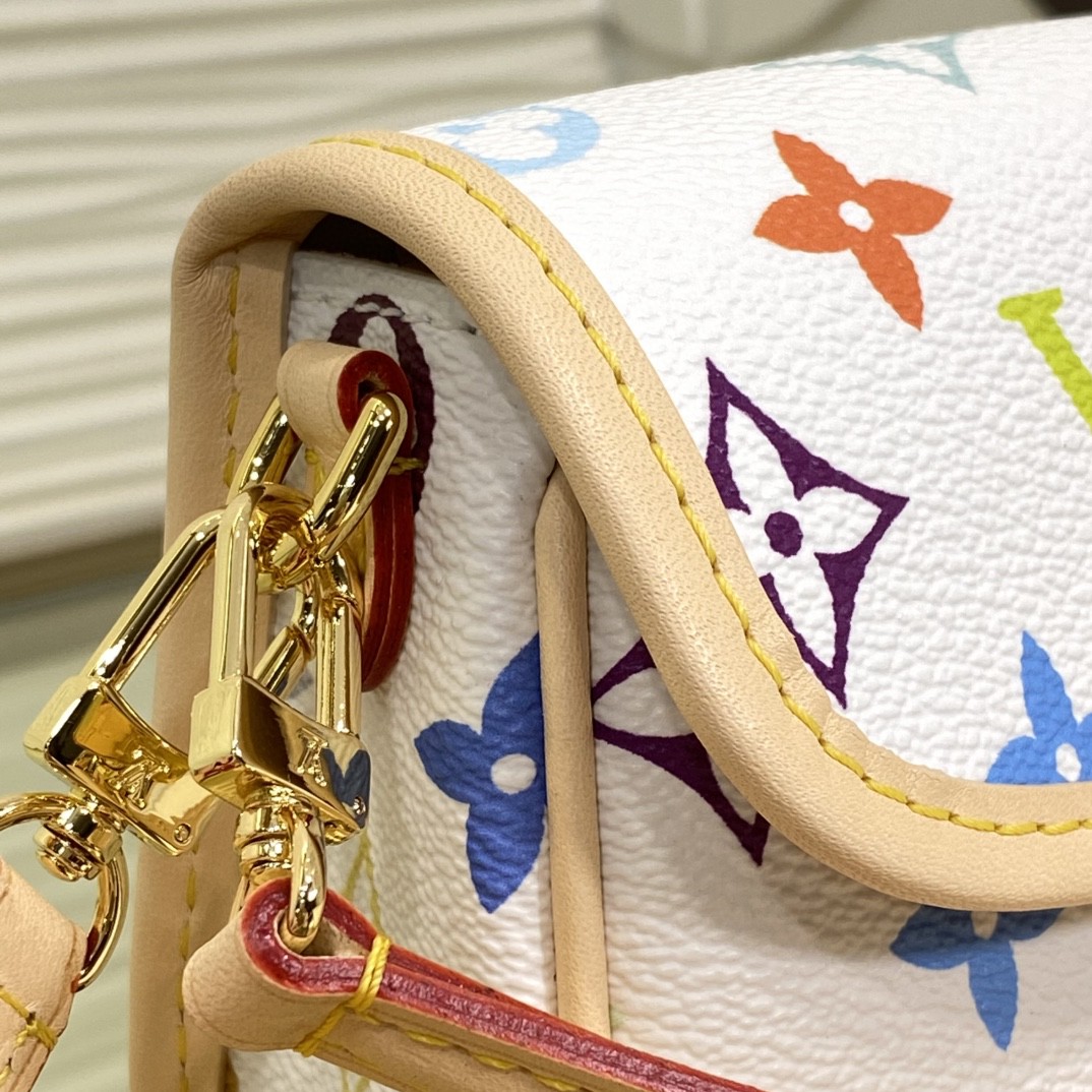 Louis Vuitton M14194 Monogram Multicolore White nano crossbody shoulder