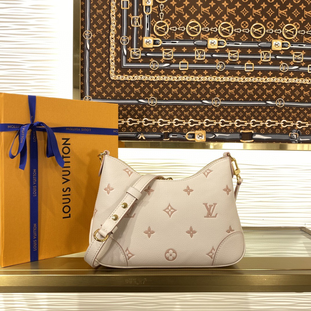 Louis Vuitton Boulogne Monogram Empreinte Cream Beige crossbody everyday