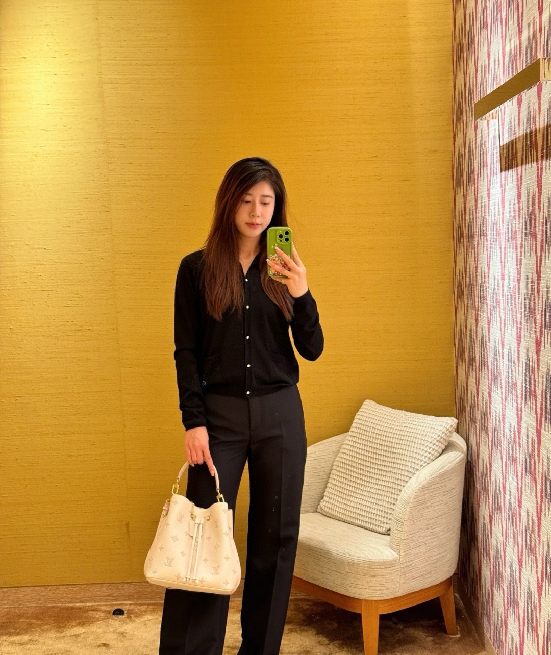 Louis Vuitton Girolata Beige Monogram Empreinte everyday shoulder