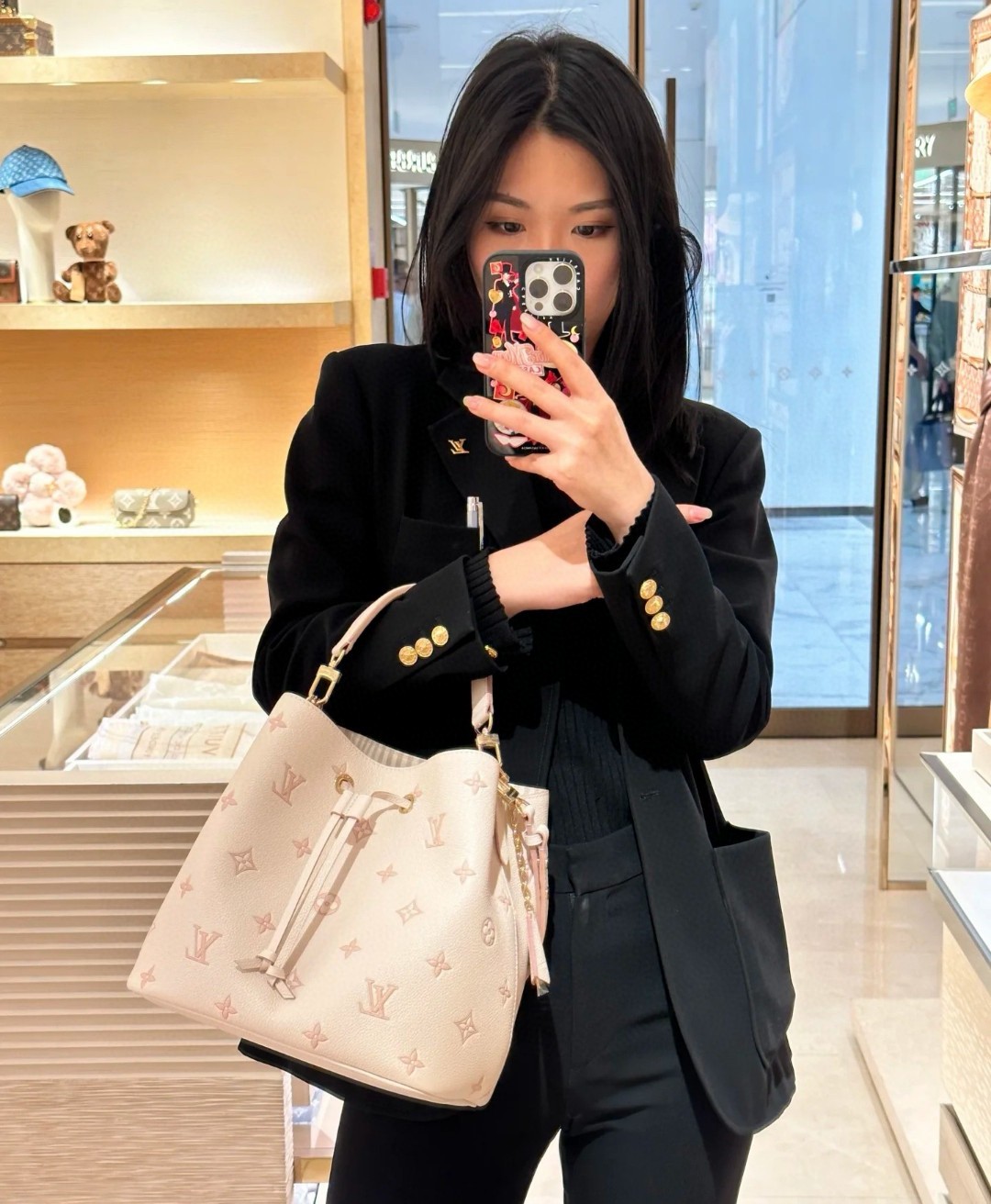 Louis Vuitton Girolata Beige Monogram Empreinte everyday shoulder