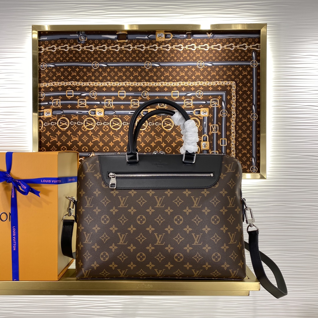 66558854 N48260 54019 Porte-Documents Jour Damier Cobalt Voyage 15 37.0 x 28.0 6.0 cm ( )