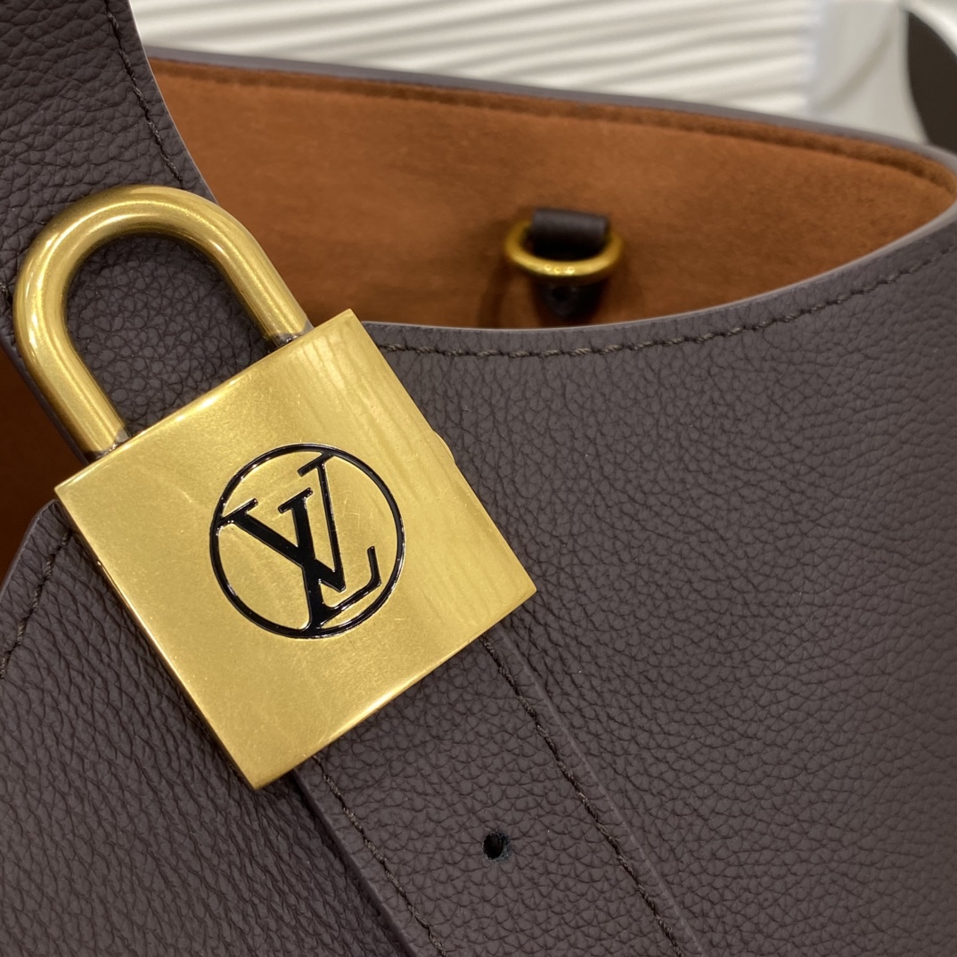 Louis Vuitton M24856 Brown Purple leather everyday shoulder