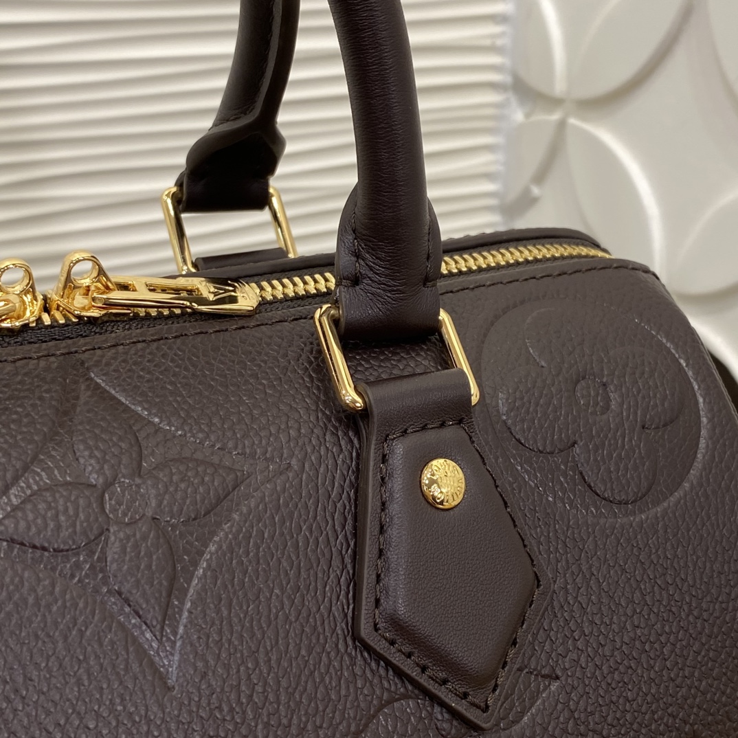 Louis Vuitton Speedy Bandouli re 25 Brown Monogram Empreinte 25 crossbody everyday