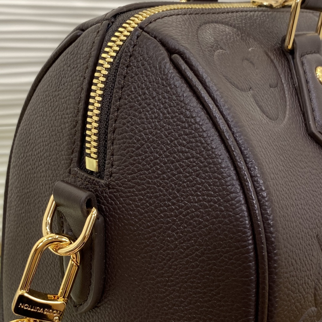 Louis Vuitton Speedy Bandouli re 25 Brown Monogram Empreinte 25 crossbody everyday