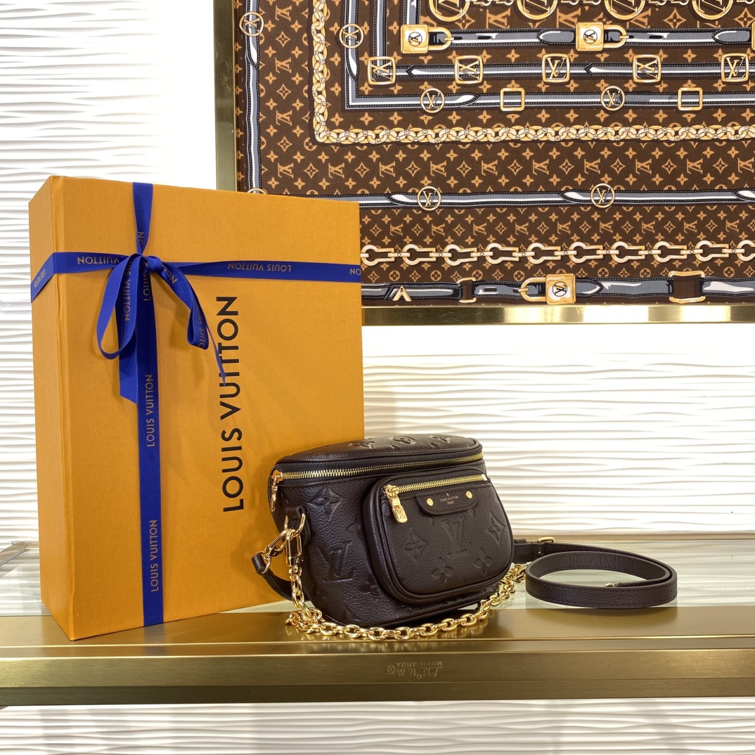 Louis Vuitton Mini Bumbag Black Monogram Empreinte mini crossbody everyday