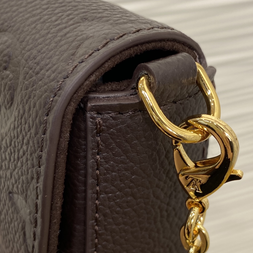 Louis Vuitton F licie Pochette Dark Brown Monogram Empreinte crossbody shoulder