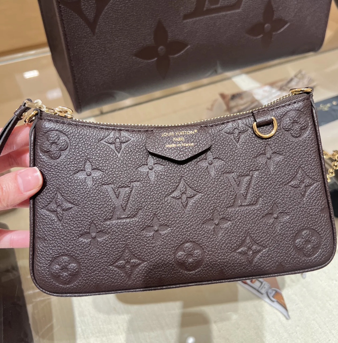 Louis Vuitton Dark Brown Monogram Empreinte everyday shoulder