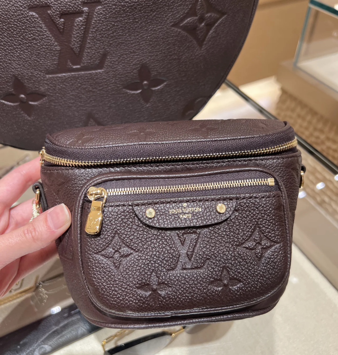 Louis Vuitton Dark Brown Monogram Empreinte everyday shoulder