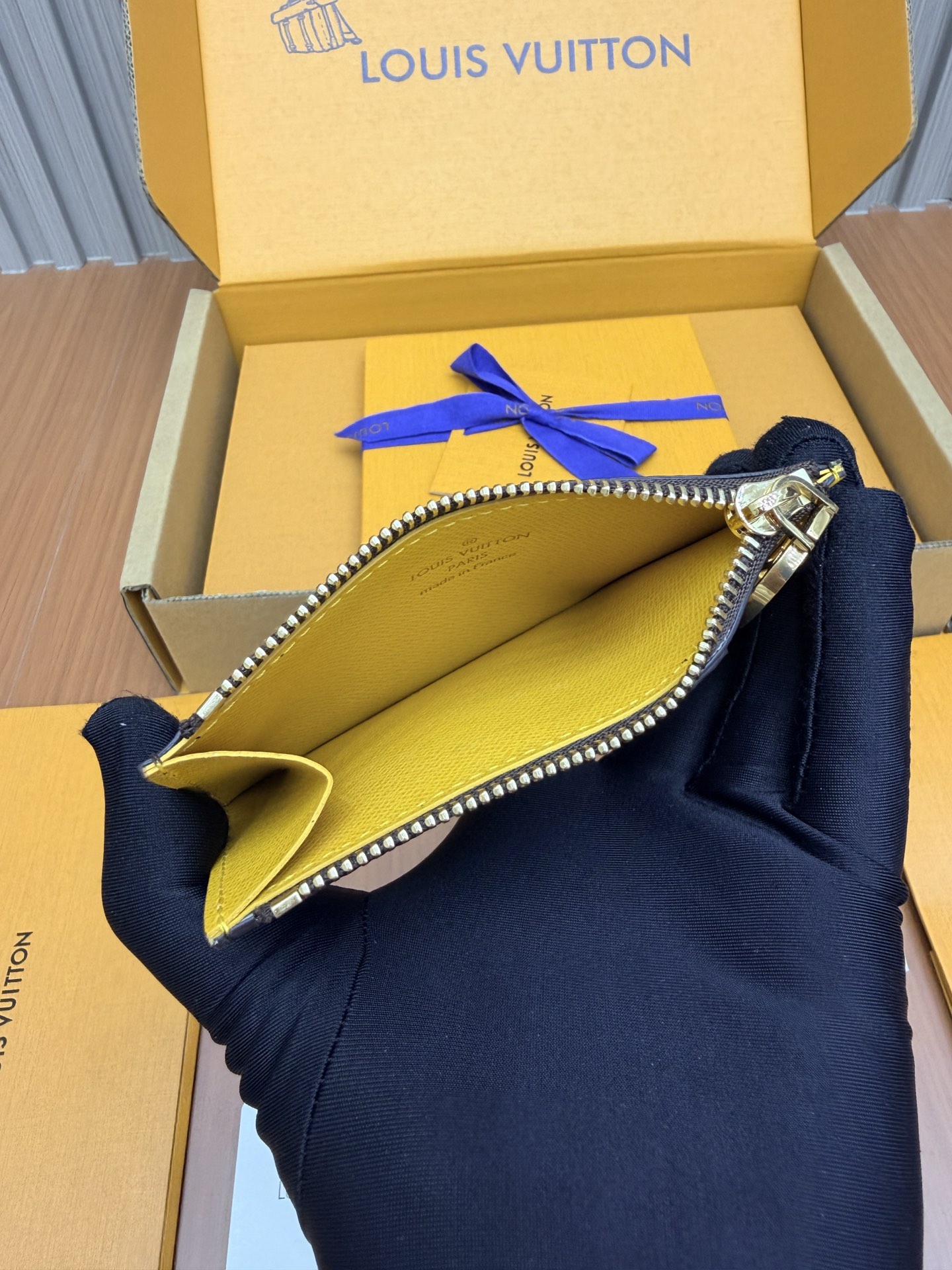 Louis Vuitton M81882 Monogram and Yellow card holder everyday