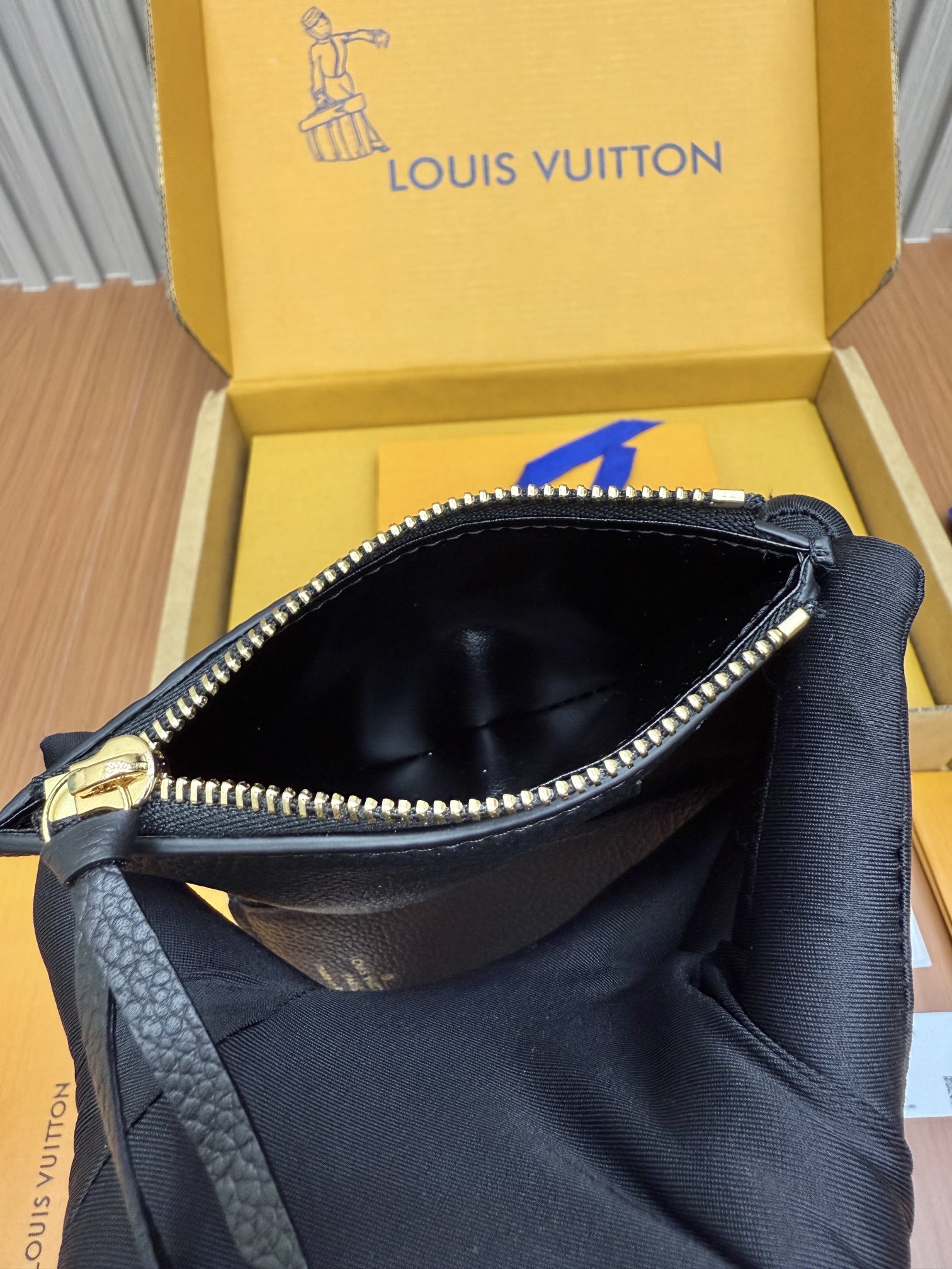 Louis Vuitton Victorine Black Monogram Empreinte everyday shoulder