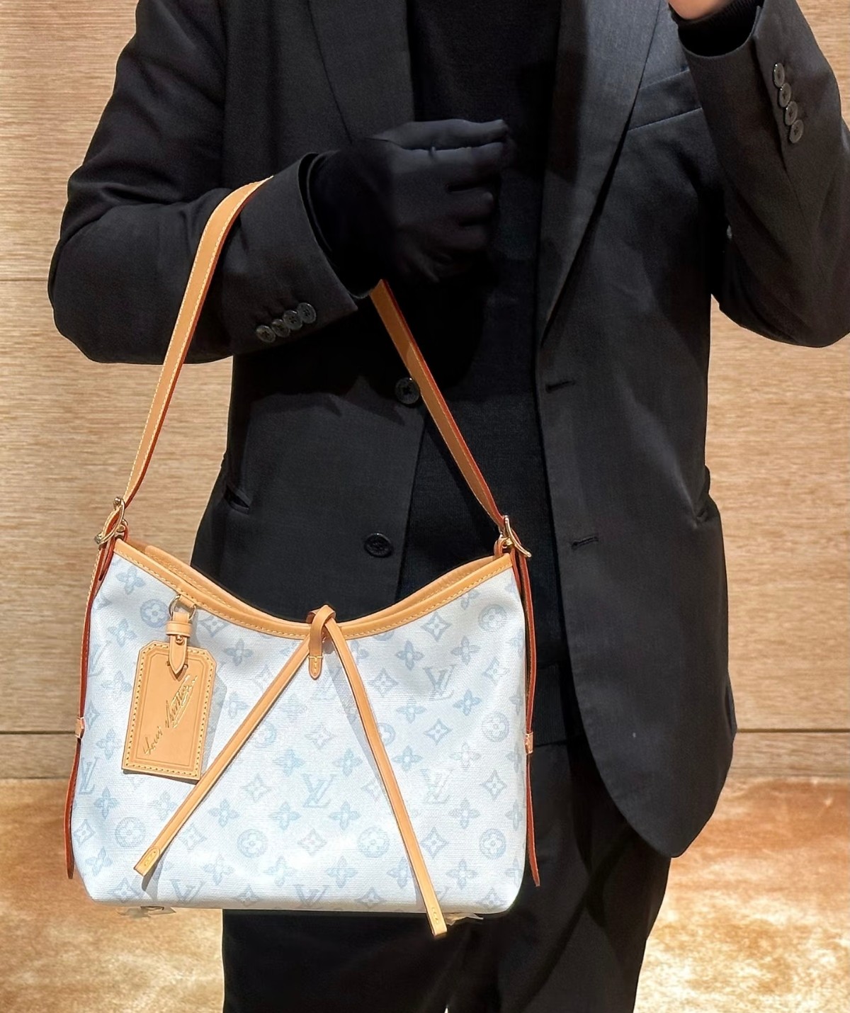 Louis Vuitton CarryAll Light Blue Monogram shoulder