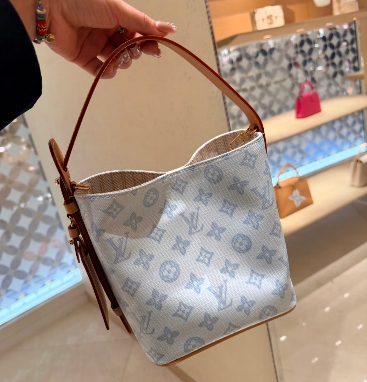 Louis Vuitton All In BB Blue Monogram BB shoulder everyday