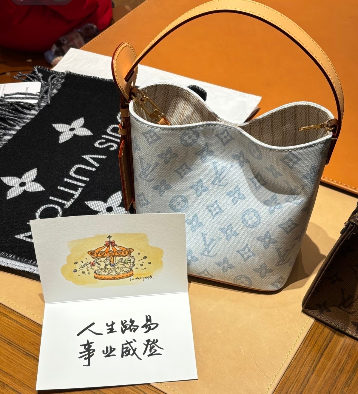 Louis Vuitton All In BB Blue Monogram BB shoulder everyday