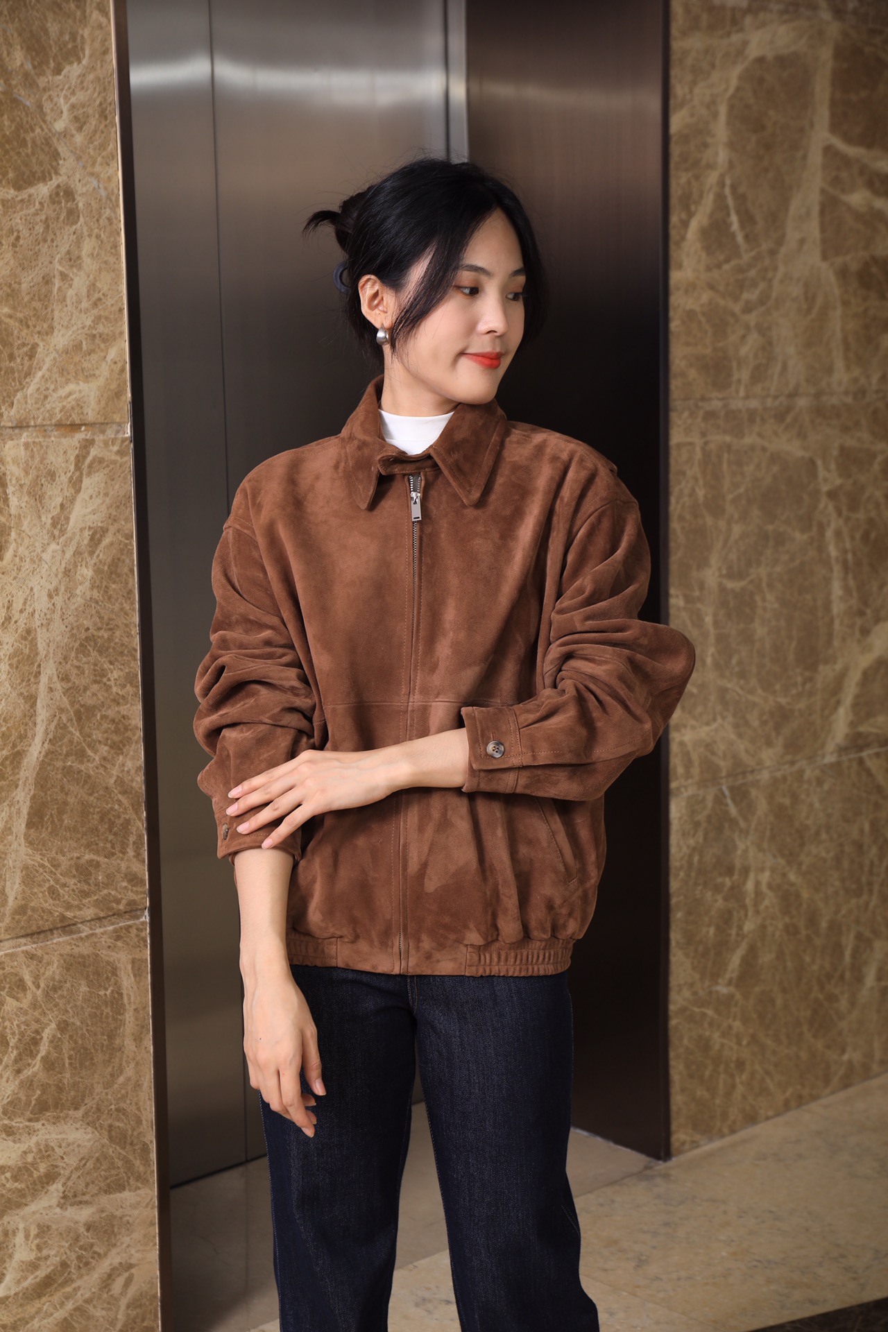 NO:932973,Clearance price, Loro Piana imported sheepskin leather jacket, ready stock!  Size 36/1 38/2 40/1 42/1, special price, no return, no exchange, no free shipping, loro piana,jackets & coats,jackets & coats,sheep,19860909清库价,Loro Piana 进口羊猄皮夹克皮外套,现货！码数36/1 38/2 40/1 42/1,特价 不退不换不包邮,loro piana,jackets & coats,jackets & coats,sheep,,Women's clothing
