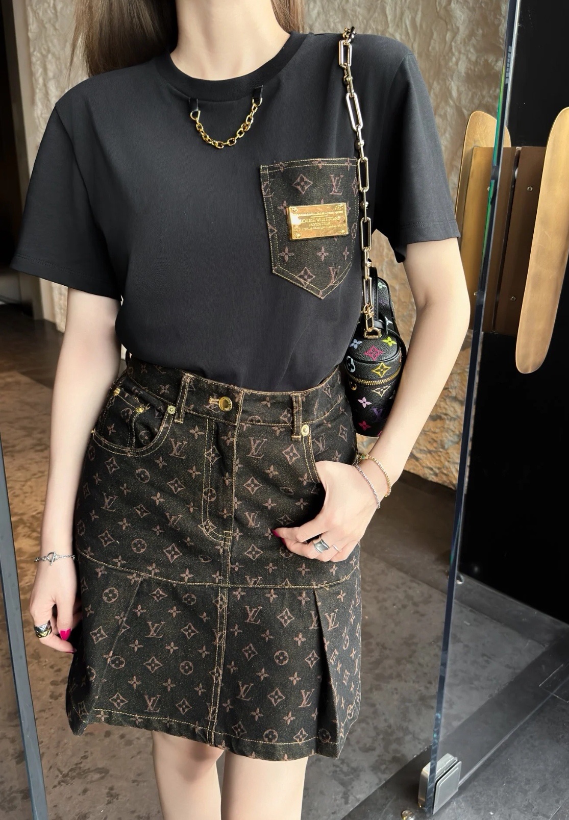 Louis Vuitton Jacquard Denim Mini Skirt - 2025 Spring/Summer Collection 3 i1748533404734 1009 0 1