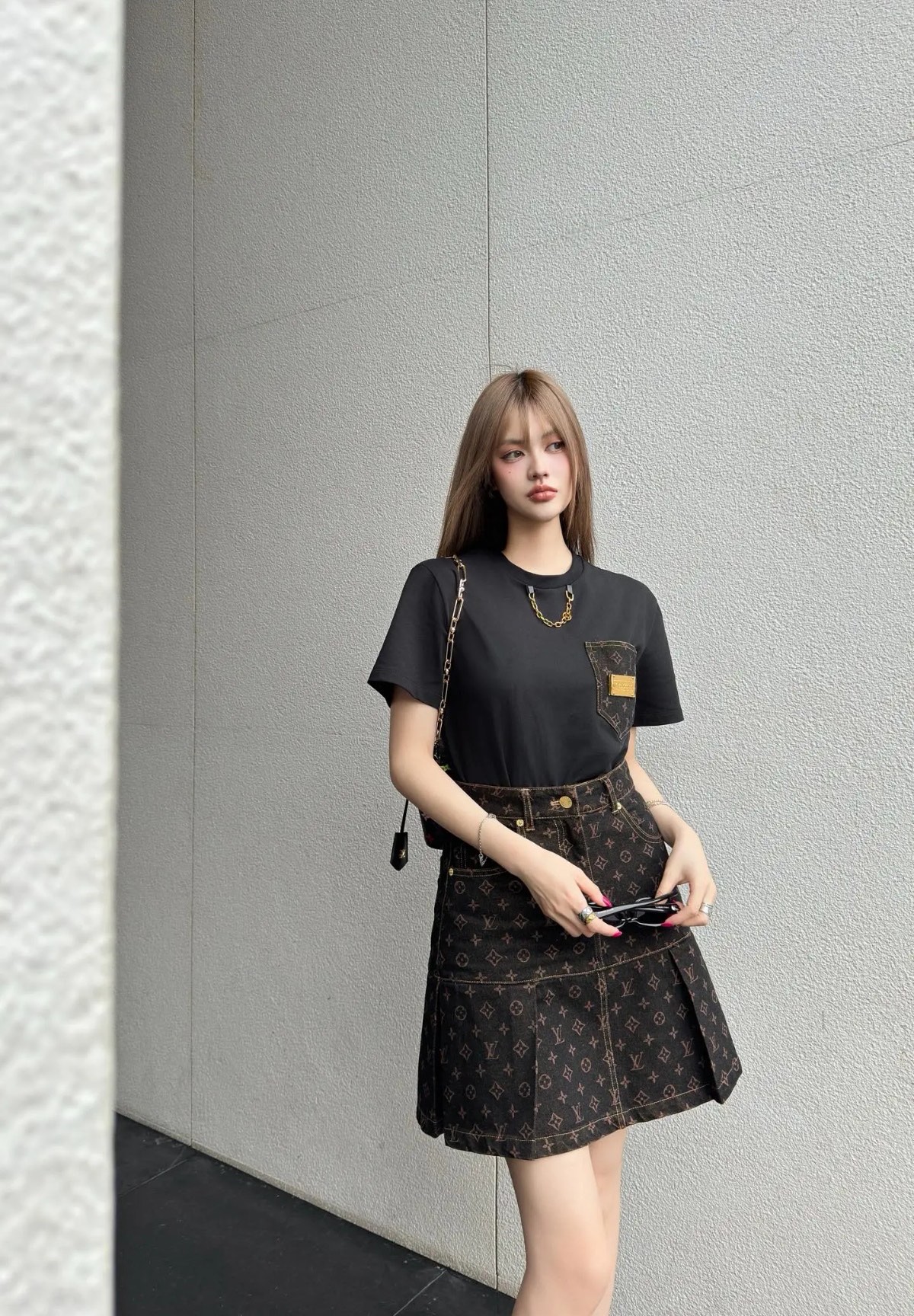 Louis Vuitton Jacquard Denim Mini Skirt - 2025 Spring/Summer Collection 4 i1748533404734 9016 0 2