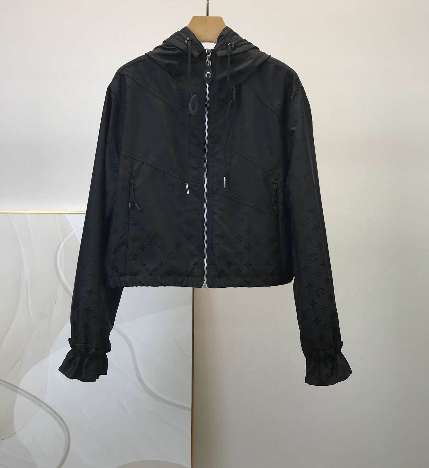 louis vuitton monogram jacquard hooded jacket