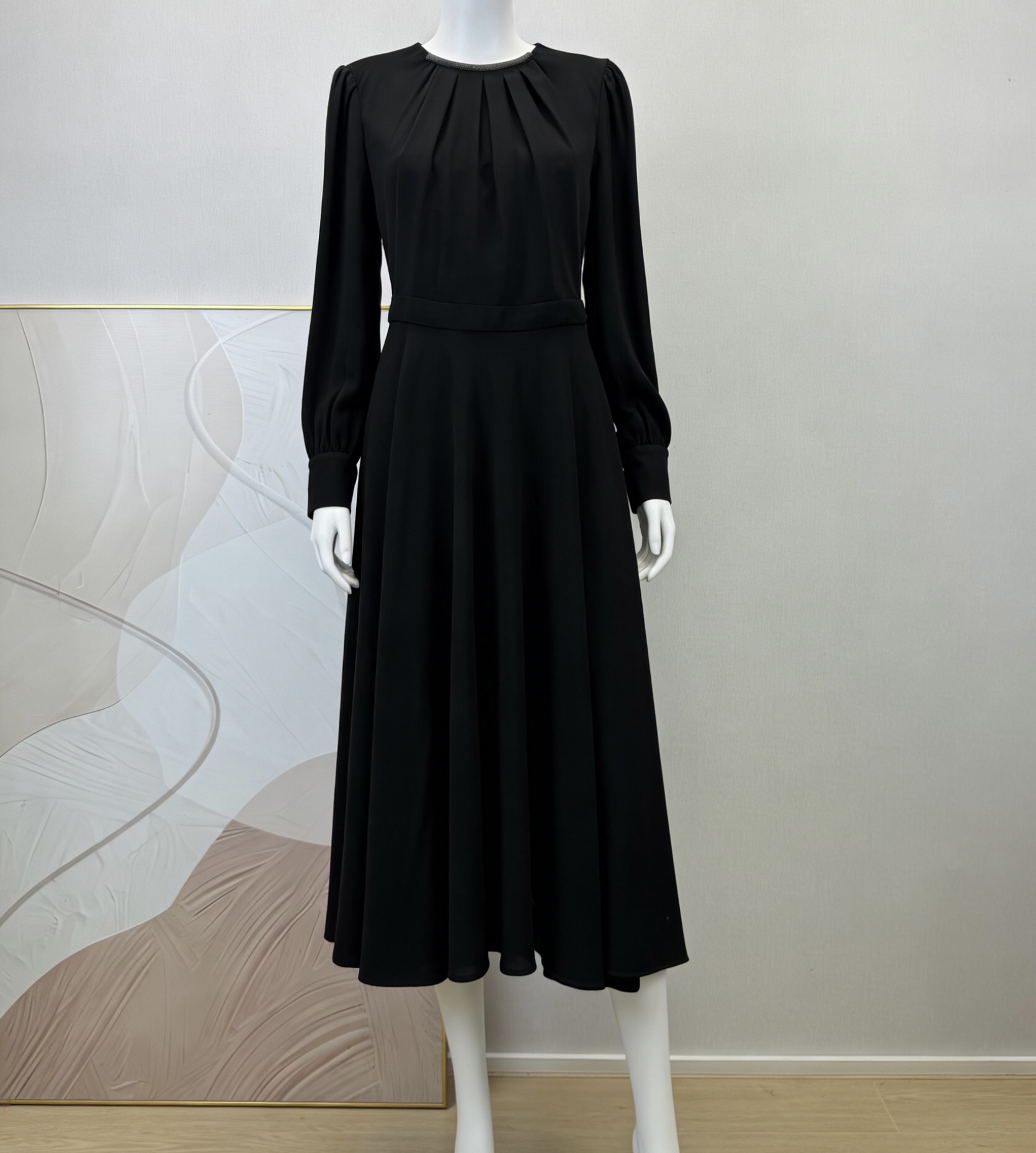 NO:932936,Clearance price, DI*R 2026 spring and summer new bead chain collar dress, imported acetate fabric, classic collar design, CD button molding, perfect waist proportion, elegant and slim, fashionable and versatile, ready for stock!  Code number 36 38 40 42, special price, no return, no exchange, no free shipping, skirts,19860909清库价,DI*R 2026春夏新款珠链领连衣裙,进口醋酸面料,经典领设计,CD纽扣开模,腰身比例完美,优雅显瘦,时尚百搭,现货！码数36 38 40 42,特价 不退不换不包邮,skirts,,Women's clothing