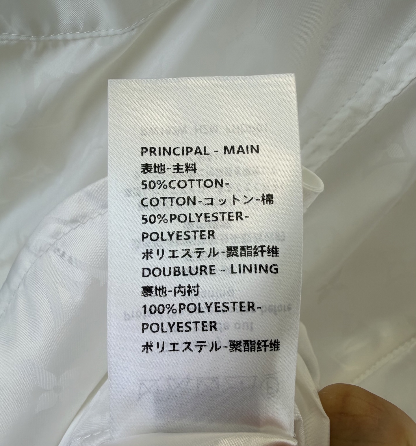 LV Monogram Hooded Zip Windbreaker Jacket