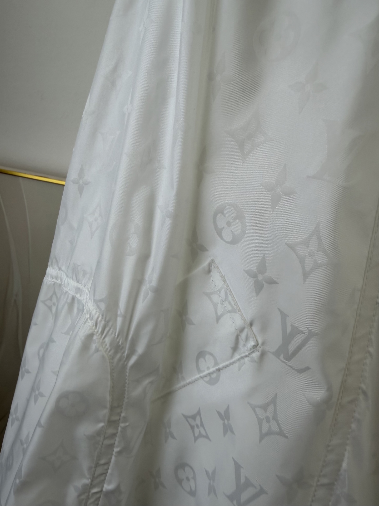 LV Monogram Hooded Zip Windbreaker Jacket