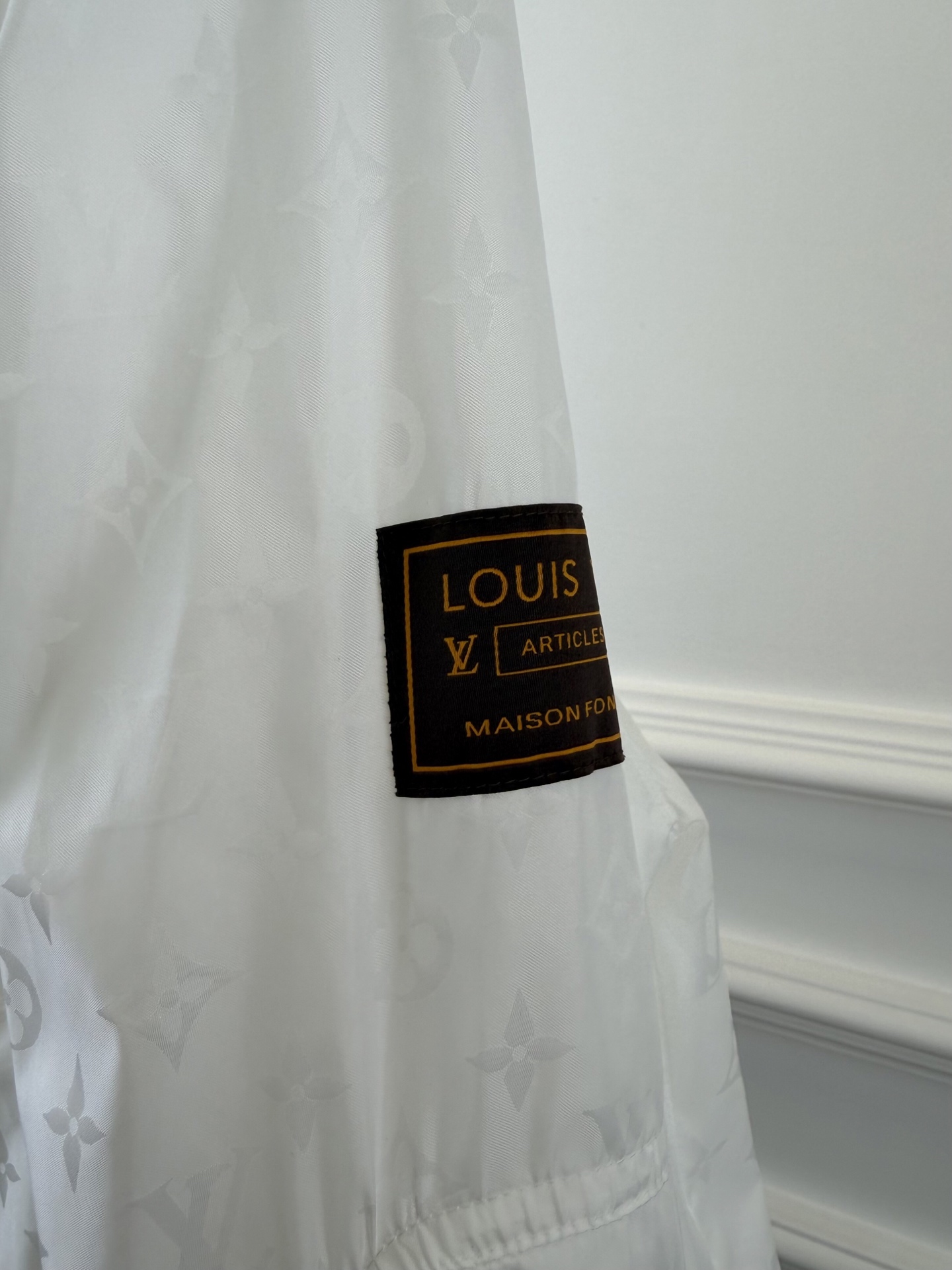 LV Monogram Hooded Zip Windbreaker Jacket