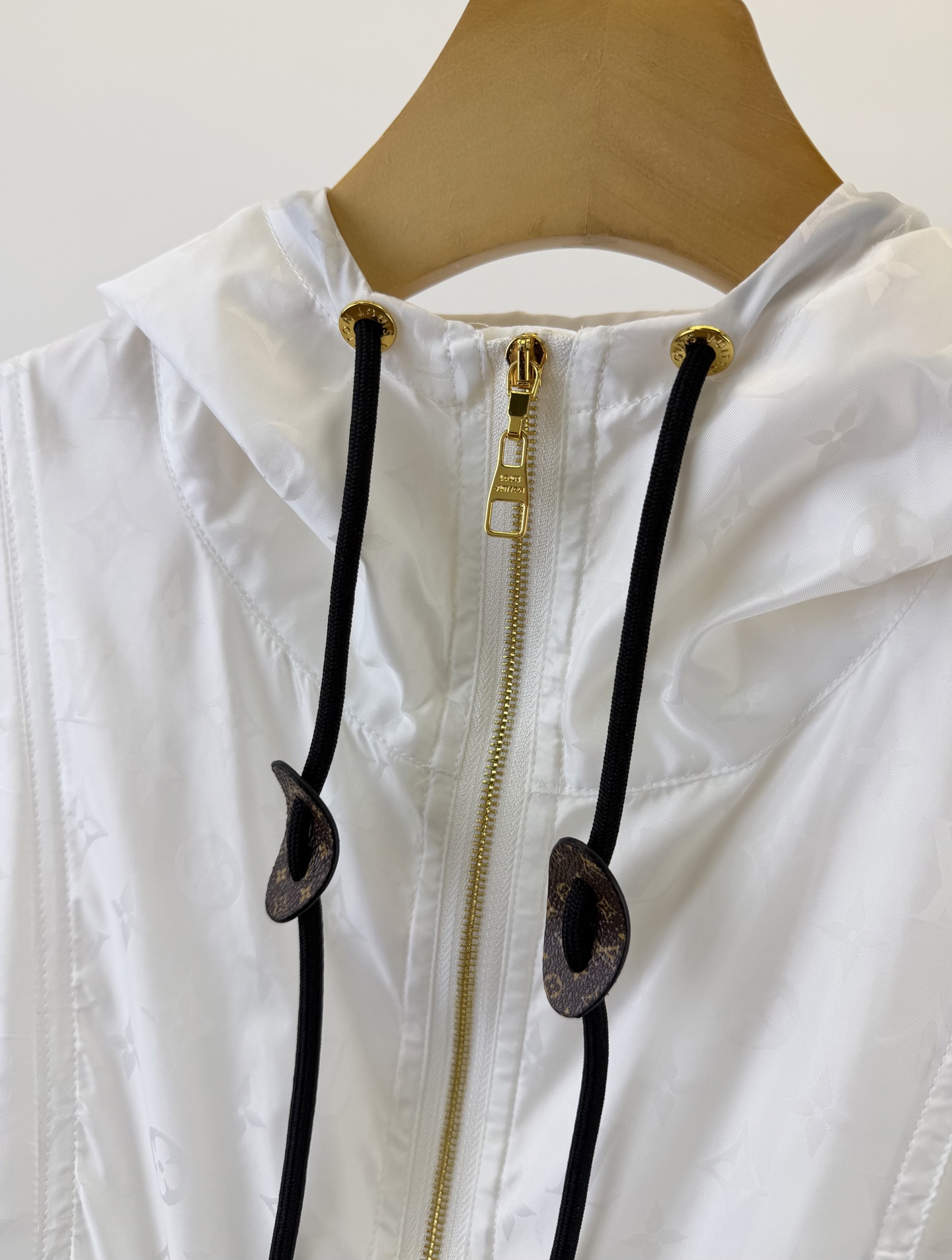 LV Monogram Hooded Zip Windbreaker Jacket
