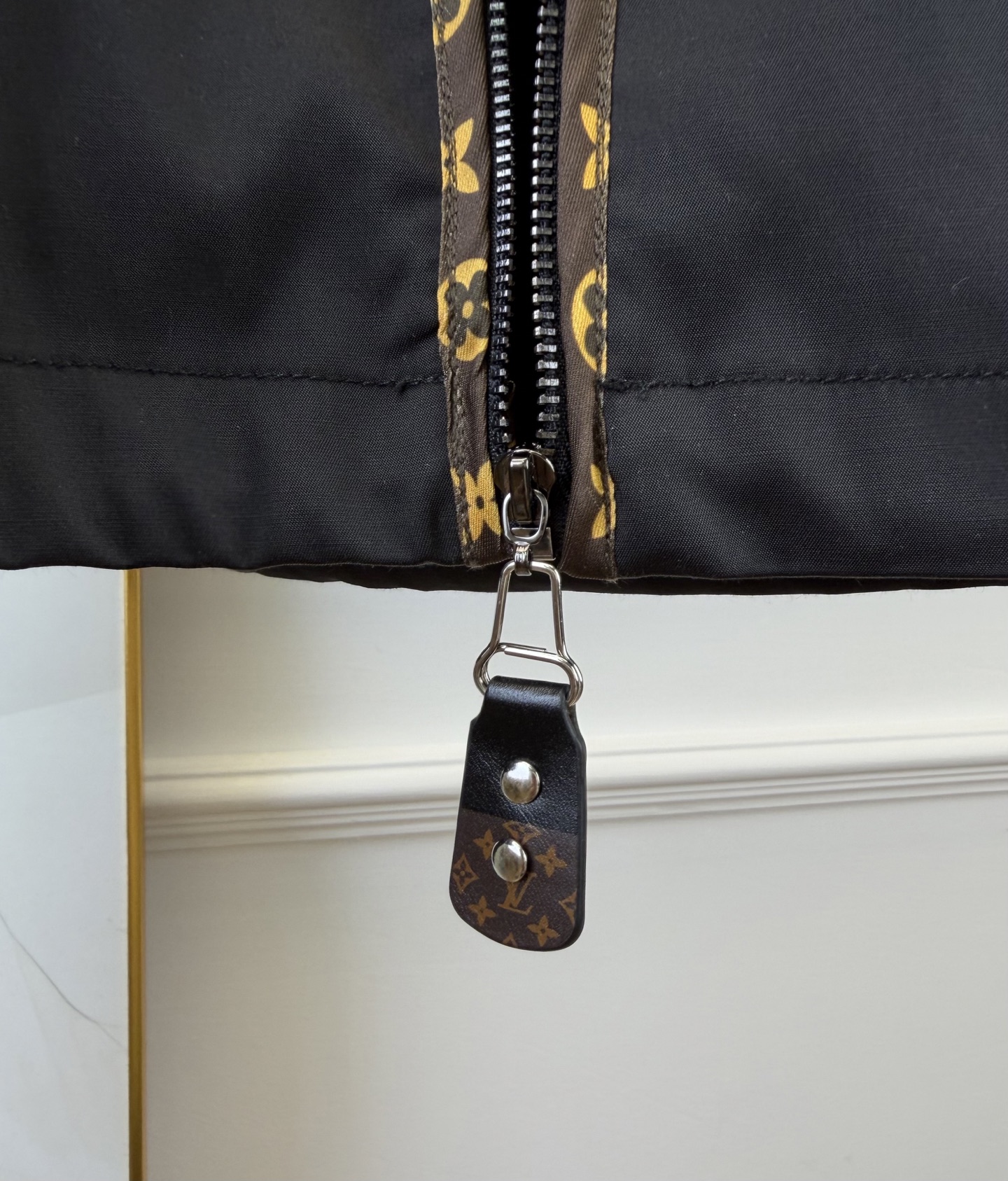 louis vuitton monogram accent hooded parka