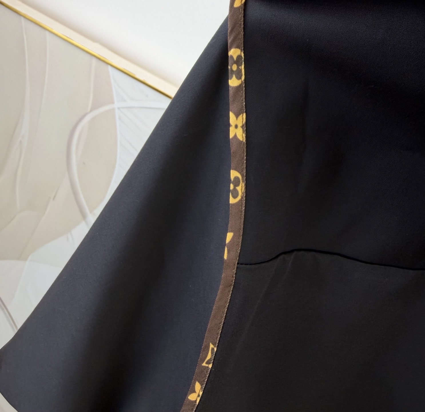 louis vuitton monogram accent hooded parka