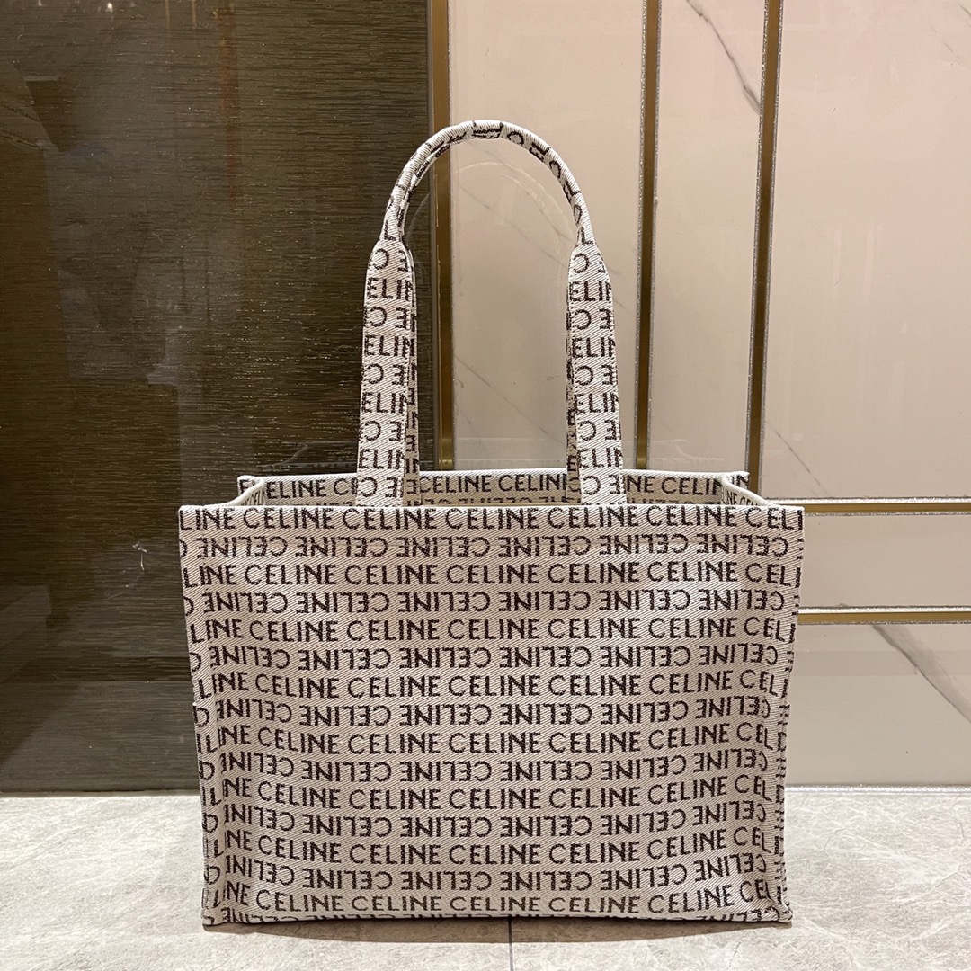 Summer feedback Flash sale 688CELINE 23s|Spring and summer new fabric cowhide Tote Cacbs